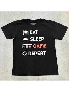 Nintendo Eat Sleep Game Repeat Kids T Shirt
